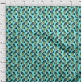 thumbnail image 3 of oneOone Polyester Lycra Fabric Leaves & Floral Block Print Sewing Fabric BTY 56 Inch Wide, 3 of 4