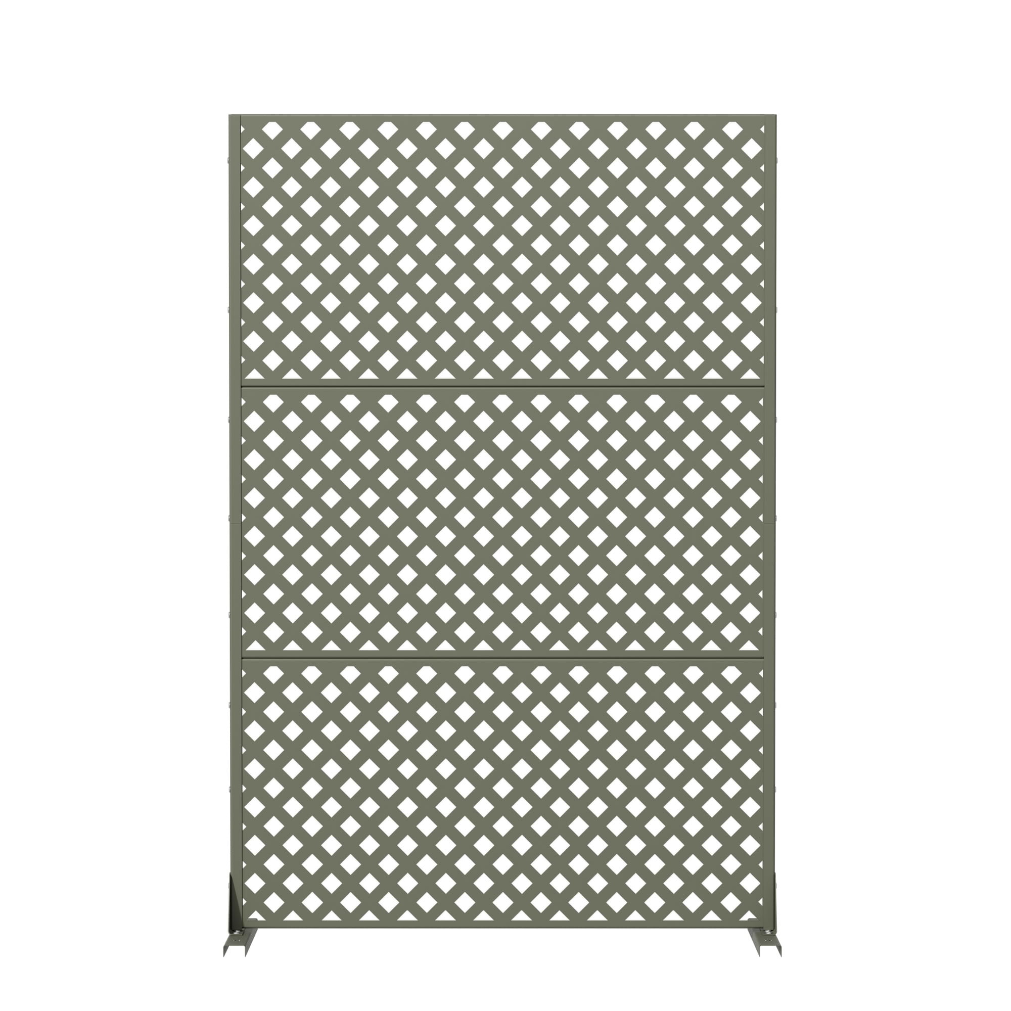 MAYEERTY 72*47in Outdoor Privacy Screen, Corrosion Resistant Metal Privacy Fence, Privacy Panel for Patio, Balcony, Backyard, Garden