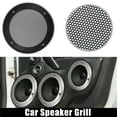 thumbnail image 2 of Unique Bargains 5 Inch Car Metal Audio Speaker Grill Cover Mesh Woofer Horn Guard with Screw Silver Tone, 2 of 6