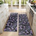 thumbnail image 4 of Kitchen Rugs Sets Of 2,Skull Flower Halloween Pattern Anti Fatigue Kitchen Mat Rugs Non Slip Washable,Decorative Kitchen Floor Mats for Kitchen,Sink,Laundry,17"X47", 4 of 5