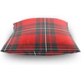 thumbnail image 4 of GZHJMY Soft Smooth Skin-Friendly Throw Pillow Cover Without Pillow Case16 x16 Shrink-Resistant Breathable Hidden Zipper Opening, Sofa Bed Office Farmhouse Room Easy to Disassemble| Scottish Plaid, 4 of 7