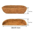 thumbnail image 1 of Trough Coco Liners For Hanging Basket Inserts Liner Wall Flower Basket, 1 of 8