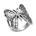 thumbnail image 3 of Exotic Wings Wild Butterfly .925 Sterling Silver Ring-8, 3 of 6