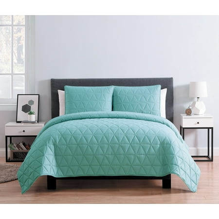 - Mainstays Triangle Embossed 3 Piece Bedding Quilt Set