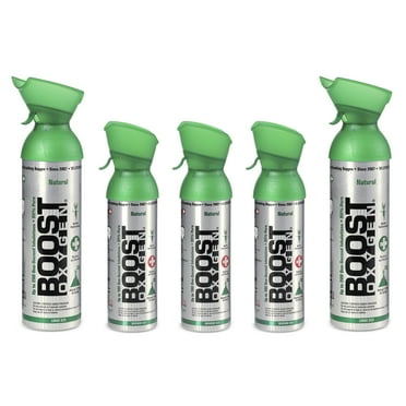 Boost Oxygen 10L (2 Pack) & 5L (3 Pack) Canned Pure Oxygen, Flavorless