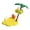 Yellow, variant on Coconut Tree Perch Chew Toy For Birds Beak Trimming Cage Entertainment Activity