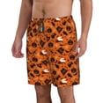 thumbnail image 2 of Balery Retro Halloween Traje de Baño Estilo Hawaiano para Hombre, Shorts de Secado Rápido con Bolsillos-Medium, 2 of 6