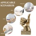 thumbnail image 3 of Thumbs Up Hand Sculpture Hand Statue Hand Gesture Desk Statue Cabinet Shelf Decoration, 3 of 9