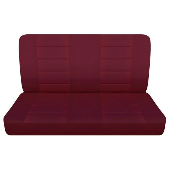 Design Covers Fits 1982-1991 Chevy S10 Truck Solid bench Seat Covers Polycotton Solid Burgundy