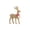 Gold, variant on JeashCHAT Christmas Reindeer Figurines, Red Velvet Deer Statues Tabletop Ornaments, Flocked Reindeer Sculpture Christmas Decorations for Living Room Table Shelf Office Home Decor, 8.26" x 4.33"