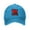 Blue, variant on Moorish American America Moroccan Flag Adult Adjustable Classic Washed Casquette Cap Hat Baseball Cap For Man For Woman
