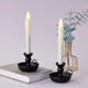 thumbnail image 3 of Candelabro cónico, candelabro, candelabro de pilar negro, mesa, candelabro negro, candelabro de campana, 2 piezas, negro, 3 of 3