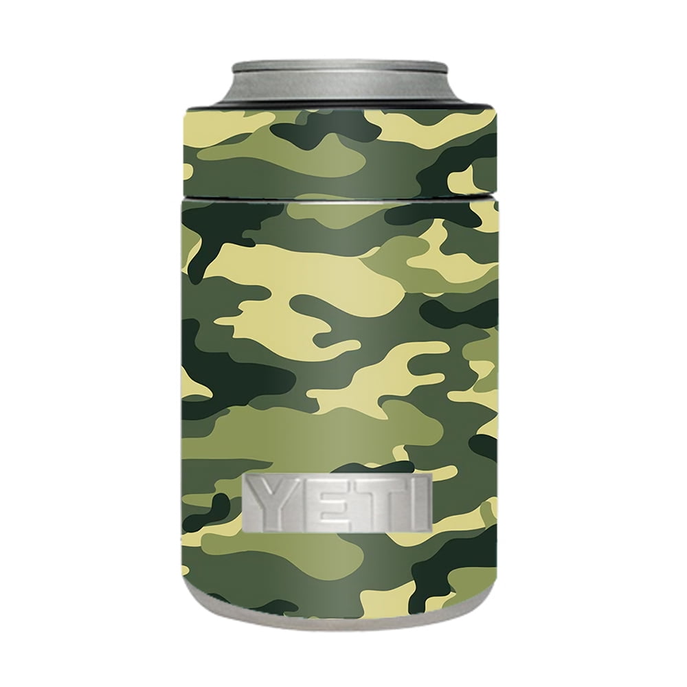 Skin Decal For Yeti 12 Oz Rambler Colster Can Cup / Green Camo Original