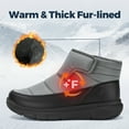 thumbnail image 3 of FitVille Men's Wide Width Warm Fur Lining Winter Snow Boots Water Resistant Snow Boots Lightweight Winter Boots For Men, 3 of 7