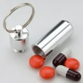 thumbnail image 1 of Portable Pill Box Keychain, Waterproof Aluminum Alloy Small Pill Box Pack Of 3  For Medicine Organizer Dispenser For Purse Or Pocket, 1 of 8
