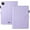 Purple, variant on for iPad Pro 12.9 2022/2021/2020/2018 Folio Flip Case, Elegant Ultra Slim PU Leather Case with Smart Wake Sleep Kickstand Function Pencil Holder and Card Slots for iPad Air 13 2024, Black