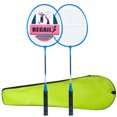 thumbnail image 1 of REGAIL Lightweight Ferroalloy Badminton Racket Set for Teens and Adults - Blue, Durable and Easy to Use for Family Fun and Beginners., 1 of 6