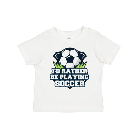 Inktastic I'd Rather Be Playing Soccer Boys or Girls Toddler T-Shirt
