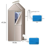 ICQOVD Portable Dryer,Mini 800W High Power Clothes Dryer Machine,Portable Dryer for Apartments,with Foldable Dryer Shelf,for Apartment,Indoor,Laundry Room,Travel