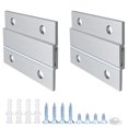 thumbnail image 1 of Colgador de cuadros con tacos franceses de 2.0 in de aluminio en forma de Z, soporta 30 libras – Kit de hardware de soporte de montaje en pared entrelazado para colgar espejos, estantes para cuadros,, 1 of 7