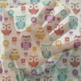 thumbnail image 3 of Owls Tulle Curtains with Rod Pocket, Lilies Popies and Daisies Lively Colored Nostalgic Characters Design, Sheer Drape for Wedding Party 2 Panels, 7 Sizes, Multicolor, by Ambesonne, 3 of 3