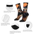 thumbnail image 6 of Goofa Colorful Flower German Shepherd Printed Men's Crew Socks, Soft Durable Breathable Moisture-Wicking with Odor Control Cotton socks, 6 of 9