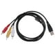 thumbnail image 2 of 3x 1.5M 3 Rca Video / V Convertidor Cable Alambre TV Televisión 3 piezas, 2 of 8