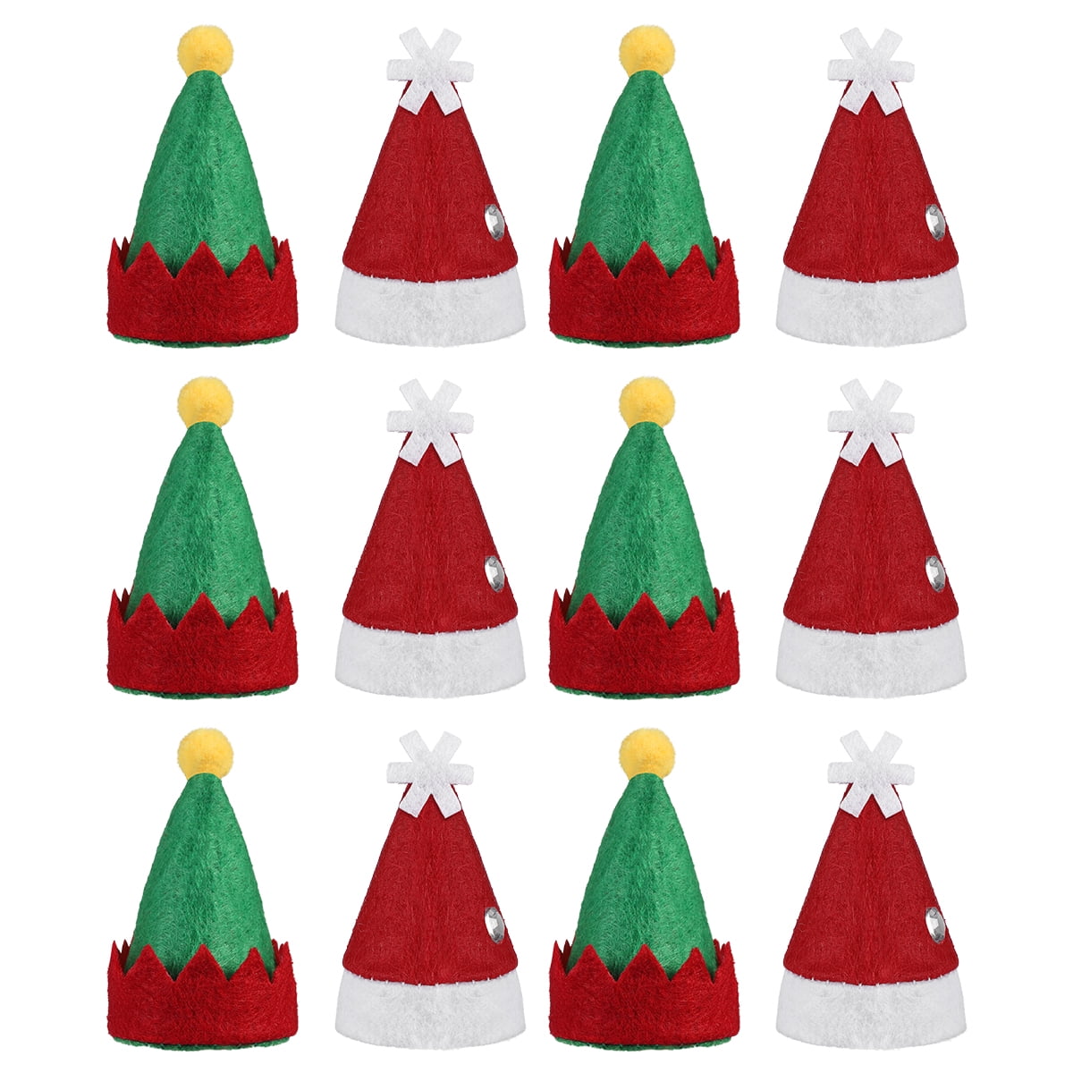 Red Amosfun Red Pick Merry Christmas Cake Topper Xmas Decorations 