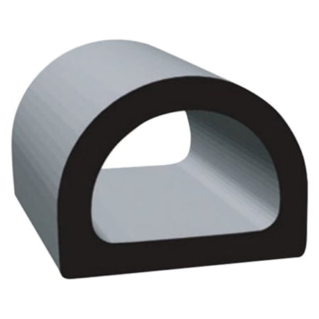 

Clean Seal 135H2-50 3/4 X 9/16 Non-Ribbed D Seal With Tape - Black