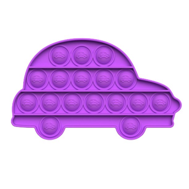Presione Bubble Car Sensory Toy Juguetes Educativos Autismo Necesidades Especiales Stress Reliever Silicona Descompresión Juguetes Para Niños Y Adultos Minnieouse FN007565-03