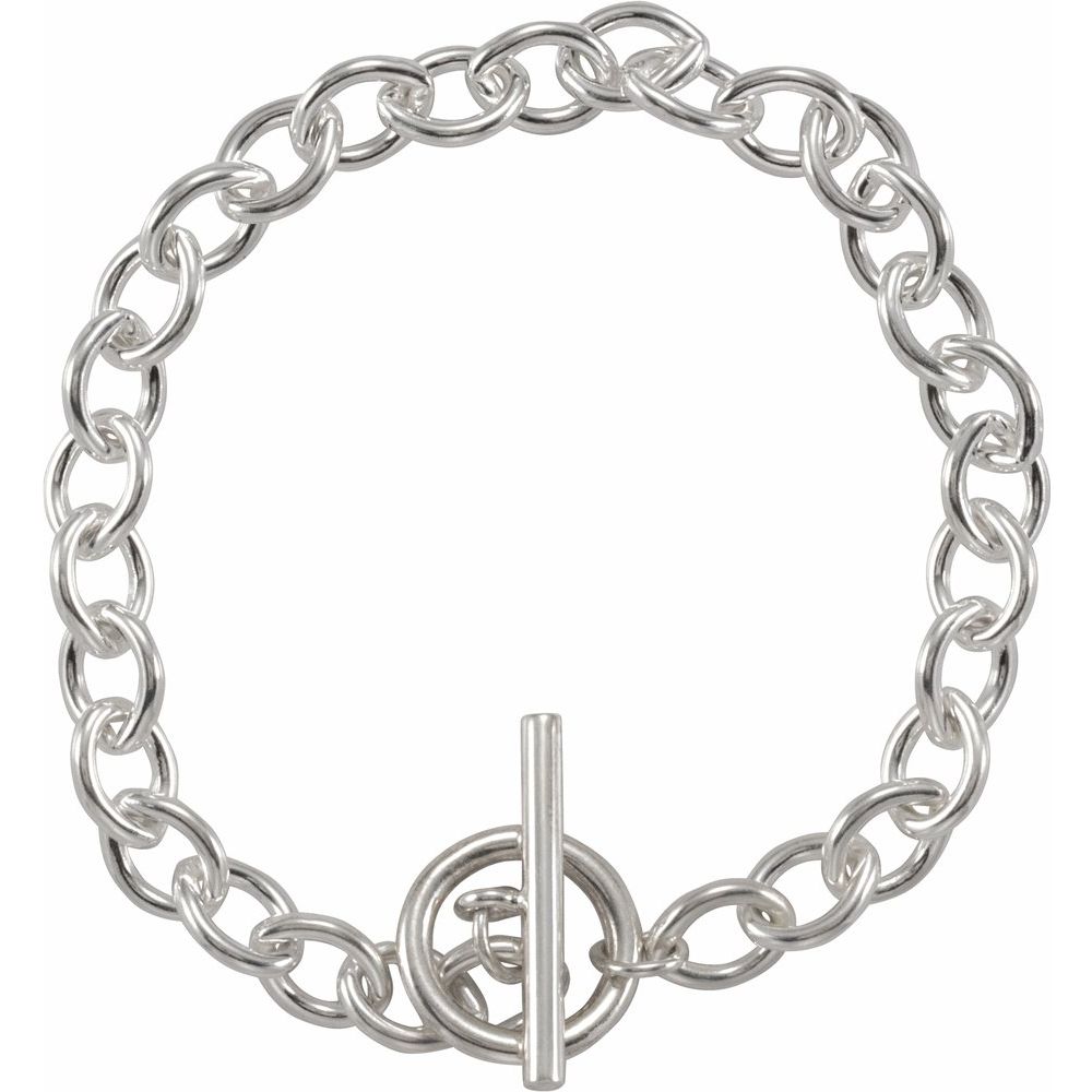 Diamond2Deal Sterling Silver Toggle 8" Bracelet for Womens Walmart