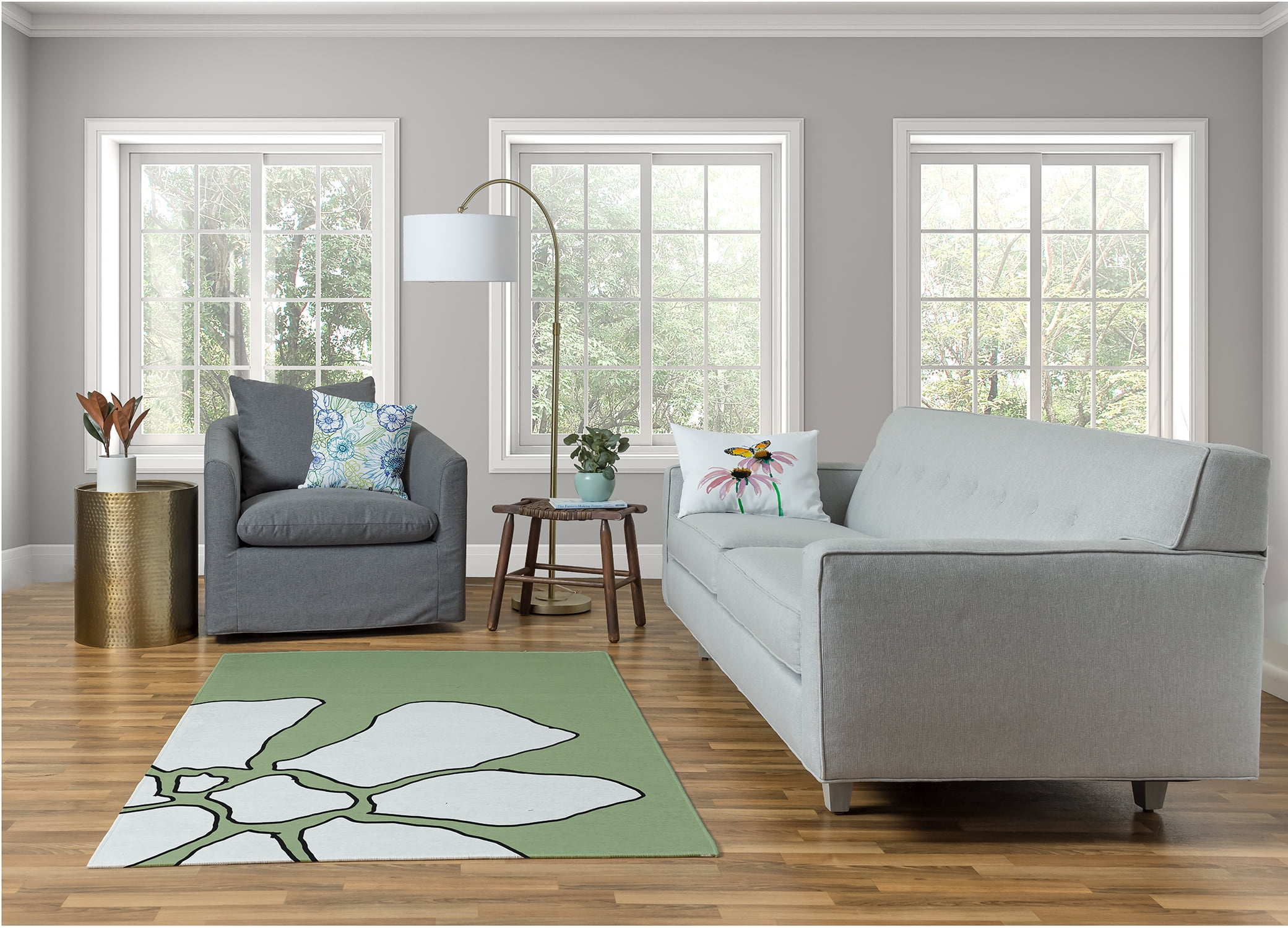 Simply Daisy Happy Hippy Floral Area Rug, 4' x 6'