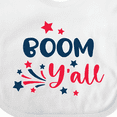 thumbnail image 4 of Inktastic 4th of July Boom Y'all with Red White and Blue Stars Boys or Girls Baby Bib, 4 of 4