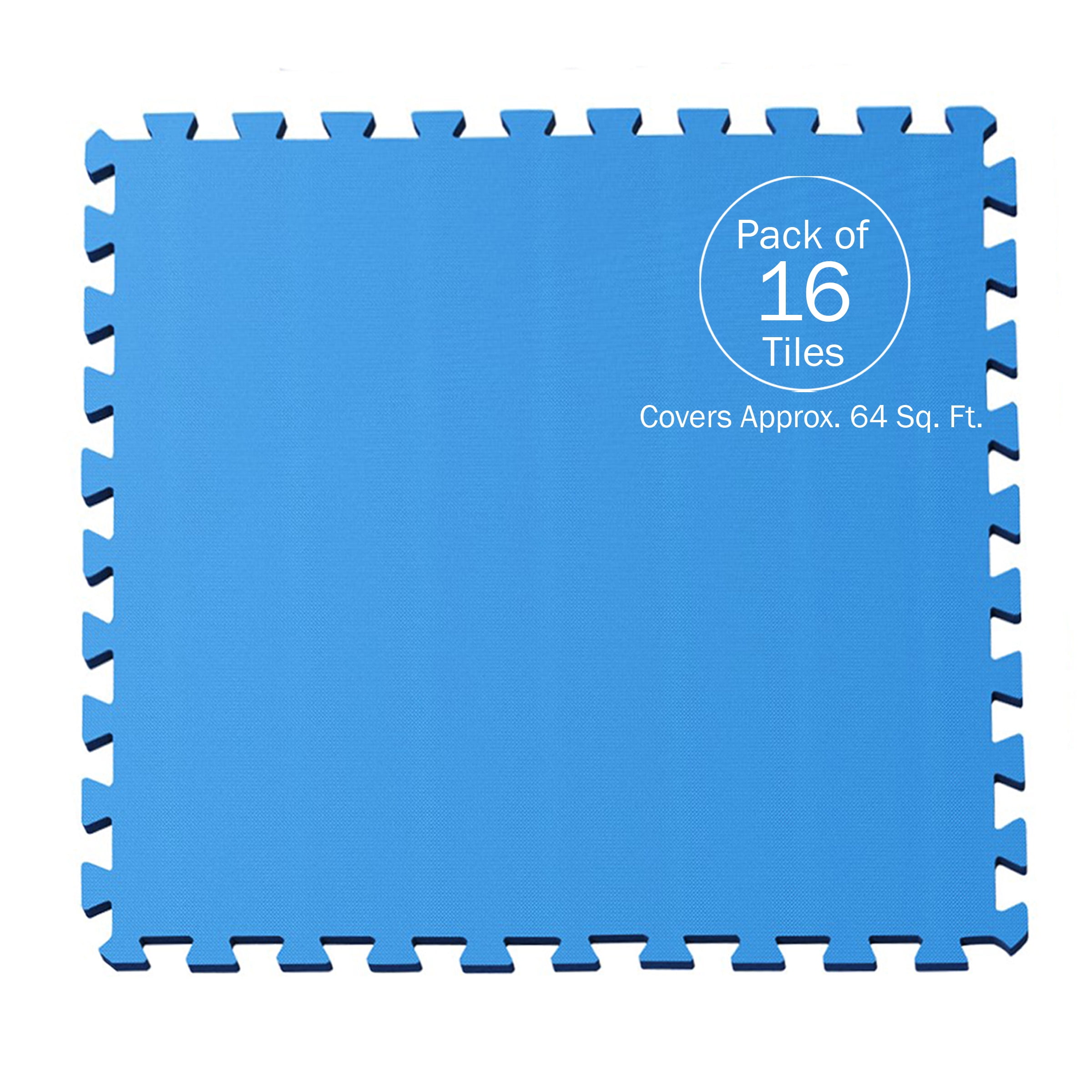 Stalwart 64-Square-Ft Non-Toxic Foam Interlocking Flooring, 16-Tile