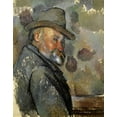 thumbnail image 2 of Cezanne, Paul 26x32 Black Ornate Wood Framed with Double Matting Museum Art Print Titled - Self Portrait, 2 of 4
