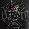 thumbnail image 2 of Baywell Halloween Spider Webs Decorations 9-Rings /12-Rings Round Spider Webs, 360cm/500cm Spider Webs for Halloween Indoor and Outdoor Party Supplies, 2 of 8