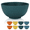 Deep Green, variant on ReaNea Cereal Bowls 8 Pieces, Unbreakable And Reusable Light Weight Bowl For Rice Noodle Soup Snack Salad Fruit BPA Free ( Mutil Color)