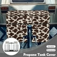 thumbnail image 3 of Yuyamidu Brown Cow Print Propane Tank Cover Dual 40 LB, Cute Propane Tank Cover Table with Zipper, Easy to Install RV Parts RV Accessories, 3 of 8