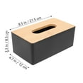 thumbnail image 3 of DRAFIDEEP Rectangular Tissue Box Holder Modern Style Wood 1Pcs 8.5x12x21.5in, 3 of 6