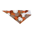 thumbnail image 4 of Easygdp Various Pumpkins Leopard Orange White Pet Scarf, Dog Triangle Scarf, Printing Dog Bib, Handkerchief Scarf for Small Medium Large Dogs Cats Pets, 4 of 9