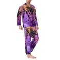 thumbnail image 2 of Sikiie Closeup Honeybee on Flower Mens Pajama Set, Soft Warm Long Sleeve Sleepwear, Cozy Button-Down Pjs for Men-Small, 2 of 7