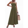 thumbnail image 3 of PRETTYGARDEN Women's Spring Strapless Maxi Dresses Patchwork Long Flowy Pockets Elegant Going Out Summer Tube Top Dress, 3 of 8