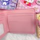 thumbnail image 4 of Sanrio-cartera corta de piel sintética para niños, cartera informal de piel sintética con tarjeta de botón para estudiantes, con diseño de Hello Kitty, Cinnamoroll Kuromi, 4 of 4