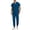Sky Blue, variant on Purcolt Scrubs Sets for Men Lightweight Stretchy Crew Neck Tops and Elastic Waisted Pants with Multi Pocket Jogger Suit for Nurse Esthetician Workwear