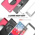 thumbnail image 2 of Dteck Case For Samsung Galaxy Tab A 10.1 SM-T510 (2019 Released),Shockproof Three-Layer Heavy Duty Protector Rubber Hybrid Hard Kickstand Cover (no built-in Screen Protector) 10.1 inches,Rose, 2 of 6