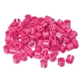 thumbnail image 1 of 150 piezas de marcadores de perchas en blanco, etiquetas adecuadas para varillas de 3.5 mm, etiqueta de color para perchas de ropa, rojo rosa, 1 of 6