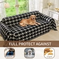 thumbnail image 2 of Smuge Couch Cover Sofa Covers Washable, Sectional Couch Covers L Shape Sofa towel Slipcovers Furniture Protector for Dogs Cats Pet(71"x 150", Black), 2 of 8