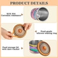 thumbnail image 5 of Food Storage Can - Keep Coffee Tea Flour & More Fresh - Ideal for Cereal Nuts & Pet Food Cute Daisies and Hearts900ml, 5 of 9