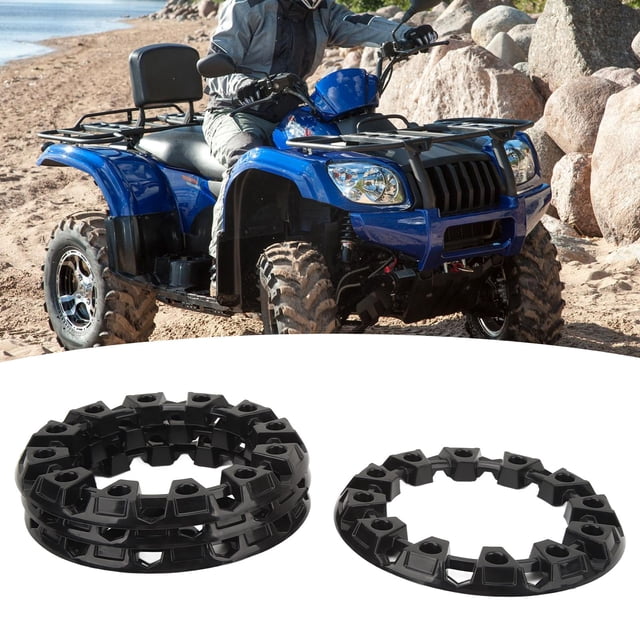 Cache-Moyeu de Roue, 4 Pcs Cache-Moyeu de Roue Capuchons de Moyeu Protection des Pneus Jante Universelle pour ATV Go Kart