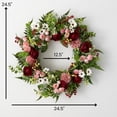thumbnail image 4 of 24.5"H Sullivans Romantic Floral Mix Wreath, Multicolor, 4 of 4